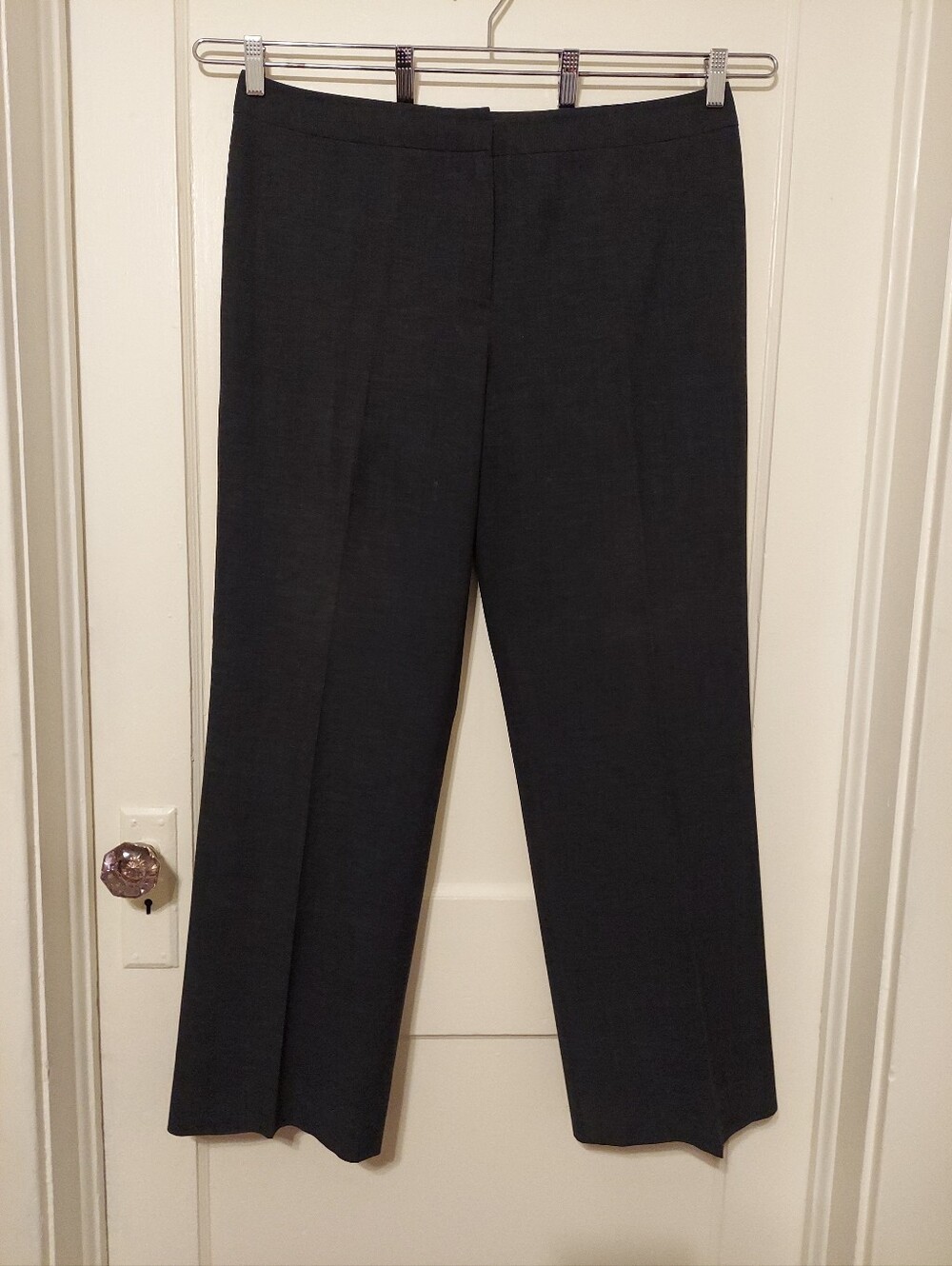 VTG 90/Y2K Lafayette 148 Dress Pants Womens 14 Wide Leg Virgin Wool/Cotton Blend
